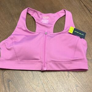 Tek Gear Zip-Front Pink Sports Bra